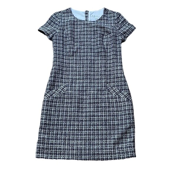 Southern Tide Multicolor Tweed Shift Fully Lined Pockets Dress Women's Size 2 - Picture 1 of 9
